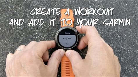 Creating an Interval Workout. . Garmin create workout